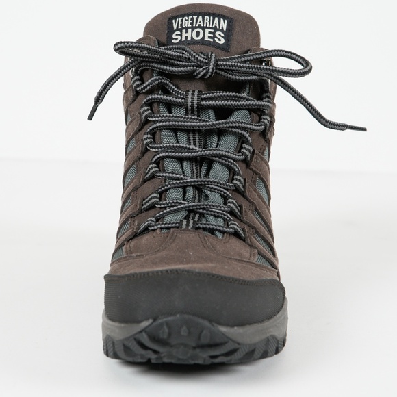 Vegetarian Shoes, Approach Mid Hiking Boots, EU 43, Brown and Light Blue - Picture 2 of 7